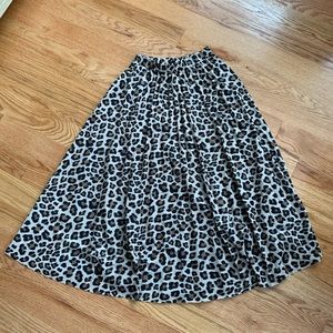 H&M Cheetah Print Mid Length Skirt - US size 2